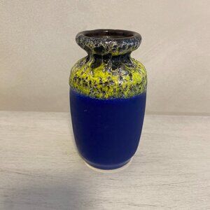 EUC - Vintage MCM West German Bay Lava Pottery - Cobalt Blue